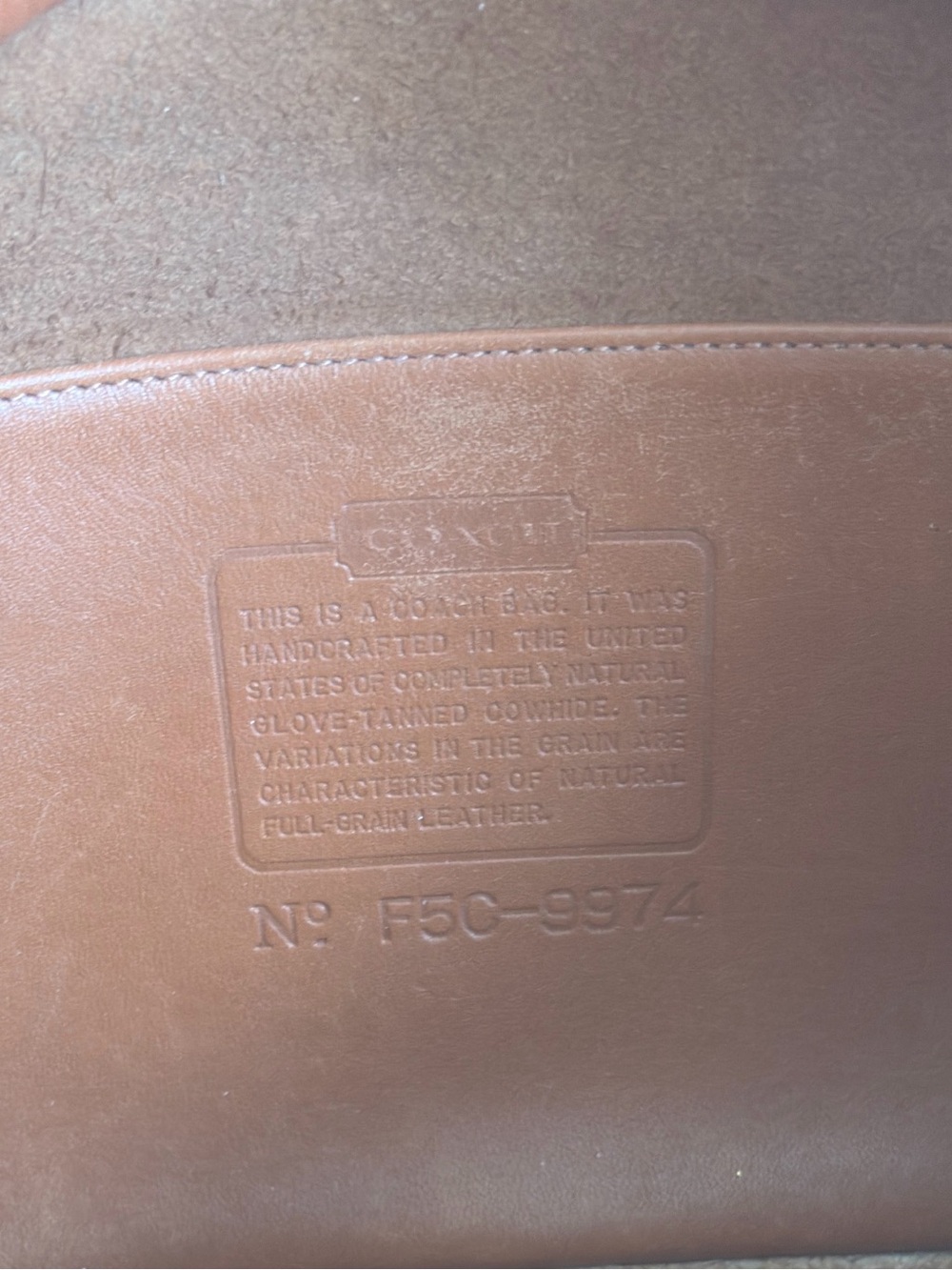 Vintage Coach Multi Compartment Zip Bag, Style No.9974 - Picture 9 of 9